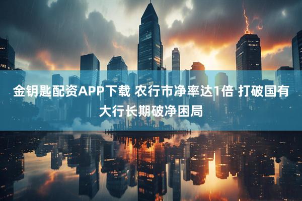 金钥匙配资APP下载 农行市净率达1倍 打破国有大行长期破净困局